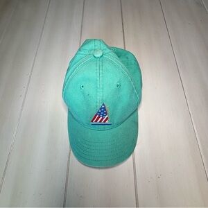 Kids Teal Cap with Flag Embroidery